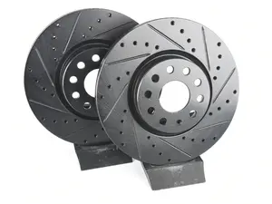 Front V5 Drilled & Slotted Brake Rotors - Set (312x25)