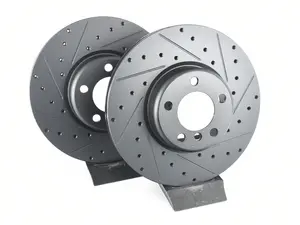 Front V5 Drilled & Slotted Brake Rotors - Set (340x30)