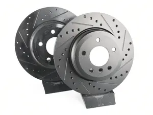 Rear V5 Drilled & Slotted Brake Rotors - Set (324x22)