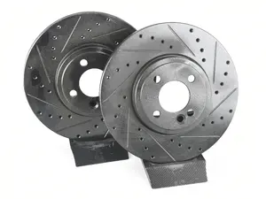 Front V5 Drilled & Slotted Brake Rotors - Set (294x22)