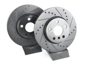 Front V5 Drilled & Slotted Brake Rotors - Set (294x22)