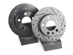 Rear V5 Drilled & Slotted Brake Rotors - Set (232x9)