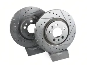 Front V5 Dimpled & Slotted Brake Rotors - Set (280x22)