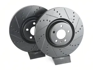 Front V5 Drilled & Slotted Brake Rotors - Set (356x34)