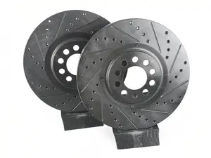 Front V5 Drilled & Slotted Brake Rotors - Set (312x25)

