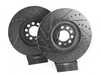 ES#412 - MK4TTBBKNPXS - 337/20th/GLI front Brake Rotor/Carrier Kit - ECS GEOMET Cross Drilled & Slotted Rotors (312x25) - Upgrade to larger rotors for increased brake torque. Reuse your stock calipers, pads, and mounting hardware! - ECS - Volkswagen