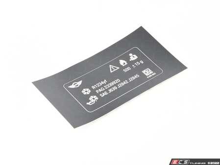 ES#3214029 - 71236995693 - LABEL, COOLANT - Genuine MINI - MINI