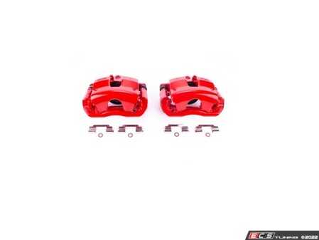 ES#4675606 - S6066 - Front Red Calipers - Pair - Featuring Red Powerstop Front Calipers, With Hardware - Power Stop - Mercedes Benz