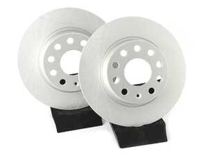 ES#4668307 - 1K0615601AA-P - Rear V5 Plain Brake Rotors - Set (272x10) - Precision manufactured and featuring a GeoSpec corrosion-resistant coating - ECS - Audi Volkswagen