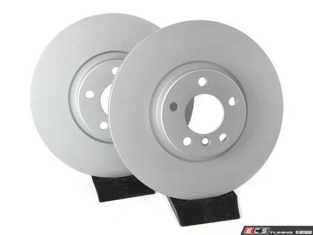 ES#4669099 - 34116868938-P - Front V5 Plain Brake Rotors - Set (348x30) - Precision manufactured and featuring aGeoSpec corrosion-resistant coating. - ECS - BMW