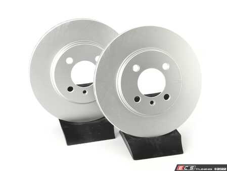 ES#4669202 - 34111160915-P - Front V5 Plain Brake Rotors - Set (260x22) - Precision manufactured and featuring a GeoSpec corrosion-resistant coating - ECS - BMW