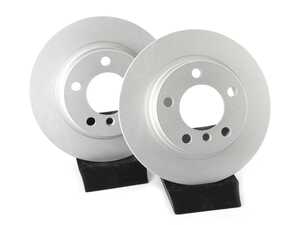 ES#4668452 - 34219811539-P - Rear V5 Plain Brake Rotors - Set (280x10) - Precision manufactured and featuring a GeoSpec corrosion-resistant coating - ECS - MINI