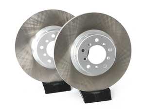 ES#4669190 - 34112229527-P - Front V5 Plain Brake Rotors - Set (345x32) - Precision manufactured and featuring a GeoSpec corrosion-resistant coating - ECS - BMW