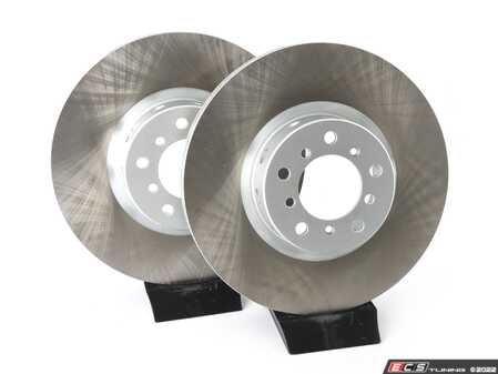 ES#4669190 - 34112229527-P - Front V5 Plain Brake Rotors - Set (345x32) - Precision manufactured and featuring a GeoSpec corrosion-resistant coating - ECS - BMW
