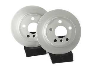 ES#4668455 - 34216799383-P - Rear V5 Plain Brake Rotors - Set (259x10) - Precision manufactured and featuring a GeoSpec corrosion-resistant coating - ECS - MINI