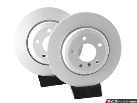 ES#4668954 - 34216864052-P - Rear V5 Plain Brake Rotors - Set (320x22) - Precision manufactured and featuring a GeoSpec corrosion-resistant coating - ECS - BMW