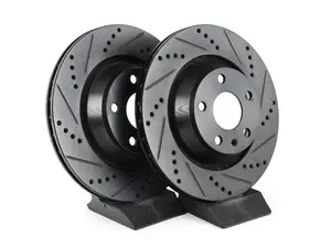 Rear V5 Drilled & Slotted Brake Rotors - Set (310x22)

