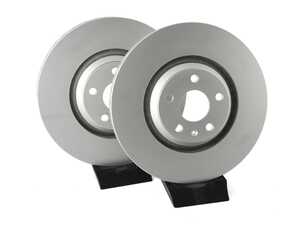 ES#4668230 - 8J0615301G-P - Front V5 Plain Brake Rotors - Set (340x30)
 - Precision manufactured and featuring a GeoSpec corrosion-resistant coating - ECS - Audi Volkswagen