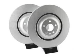 ES#4668345 - 4H0615301AL-P - Front V5 Plain Brake Rotors - Set (400x38) - Precision manufactured and featuring a GeoSpec corrosion-resistant coating - ECS - Audi