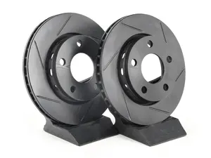 Rear V5 Slotted Brake Rotors - Set (256x22)