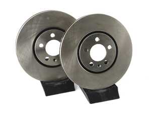 ES#4668393 - 3A0615301A-P - Front V5 Plain (Uncoated) Brake Rotors - Set (288x25) - Precision manufactured rotors - ECS - Volkswagen
