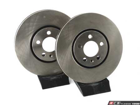 ES#4668393 - 3A0615301A-P - Front V5 Plain (Uncoated) Brake Rotors - Set (288x25) - Precision manufactured rotors - ECS - Volkswagen