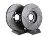 ES#4668392 - 3A0615301A-S - Front V5 Slotted Brake Rotors - Set (288x25) - Precision manufactured for consistent stopping power during high performance driving. Featuring a matte black zinc coating for corrosion protection. - ECS - Volkswagen