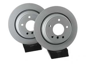 ES#4669024 - 34216767060-P - Rear V5 Plain Brake Rotors - Set (298x20) - Precision manufactured and featuring a GeoSpec corrosion-resistant coating - ECS - BMW