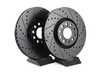 ES#2562612 - 8E0301ADXGMTKT6 - Performance Front Brake Service Kit - Featuring ECS V5 Drilled & Slotted rotors and ECS EP24 "Enthusiast Performance" brake pads. - Assembled By ECS - Audi