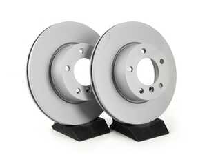 ES#4669135 - 34116854998-P - Front V5 Plain Brake Rotors - Set (300x24) - Precision manufactured and featuring a GeoSpec corrosion-resistant coating - ECS - BMW