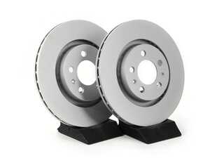 ES#4668409 - 1J0615301M-P - Front V5 Plain Brake Rotors - Set (280x22) - Precision manufactured and featuring a GeoSpec corrosion-resistant coating - ECS - Volkswagen