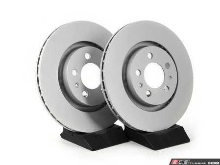 ES#4668409 - 1J0615301M-P - Front V5 Plain Brake Rotors - Set (280x22) - Precision manufactured and featuring a GeoSpec corrosion-resistant coating - ECS - Volkswagen