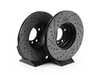 ES#5456685 - ECSE393411-2KT - Performance Front Brake Service Kit - Featuring ECS V5 drilled & slotted brake rotors and ECS EP24 "Enthusiast Performance" pads! - Assembled By ECS - BMW