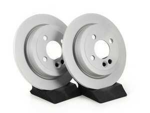 ES#4668590 - 34216774987-P - Rear V5 Plain Brake Rotors - Set (259x10) - Precision manufactured and featuring a GeoSpec corrosion-resistant coating - ECS - MINI