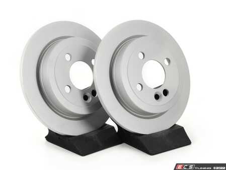ES#4668590 - 34216774987-P - Rear V5 Plain Brake Rotors - Set (259x10) - Precision manufactured and featuring a GeoSpec corrosion-resistant coating - ECS - MINI