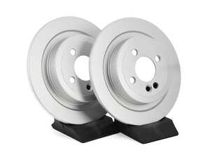 ES#4668587 - 34216784389-P - Rear V5 Plain Brake Rotors - Set (280x10) - Precision manufactured and featuring a GeoSpec corrosion-resistant coating - ECS - MINI