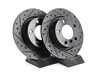 ES#2839100 - 34219811539slKT - Performance Rear Brake Service Kit - Featuring ECS V5 Slotted/Drilled rotors and EBC Red pads - Assembled By ECS - MINI