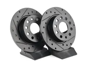Rear V5 Drilled & Slotted Brake Rotors - Set (253x10)