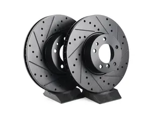 Front V5 Drilled & Slotted Brake Rotors - Set (324x30)