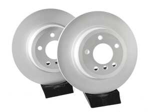 ES#4668985 - 34216855003-P - Rear V5 Plain Brake Rotors - Set (324x22) - Precision manufactured and featuring a GeoSpec corrosion-resistant coating - ECS - BMW