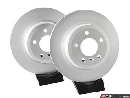 ES#4668985 - 34216855003-P - Rear V5 Plain Brake Rotors - Set (324x22) - Precision manufactured and featuring a GeoSpec corrosion-resistant coating - ECS - BMW
