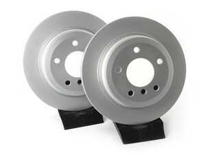 ES#4668916 - 34216864901-P - Rear V5 Plain Brake Rotors - Set (300x20) - Precision manufactured and featuring a GeoSpec corrosion-resistant coating - ECS - BMW