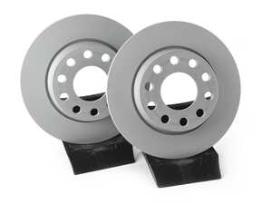 ES#4668236 - 8E0615601Q-P - Rear V5 Plain Brake Rotors - Set (255x12)
 - (NO LONGER AVAILABLE) - Precision manufactured and featuring a GeoSpec corrosion-resistant coating - ECS - 
