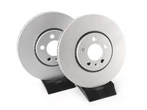 ES#4668272 - 6R0615301D-P - Front V5 Plain Brake Rotors - Set (288x25)
 - Precision manufactured and featuring a GeoSpec corrosion-resistant coating - ECS - Volkswagen