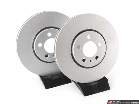 ES#4668272 - 6R0615301D-P - Front V5 Plain Brake Rotors - Set (288x25)
 - Precision manufactured and featuring a GeoSpec corrosion-resistant coating - ECS - Volkswagen