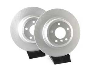 ES#4668980 - 34216855004-P - Rear V5 Plain Brake Rotors - Set (336x22) - Precision manufactured and featuring a GeoSpec corrosion-resistant coating. - ECS - BMW