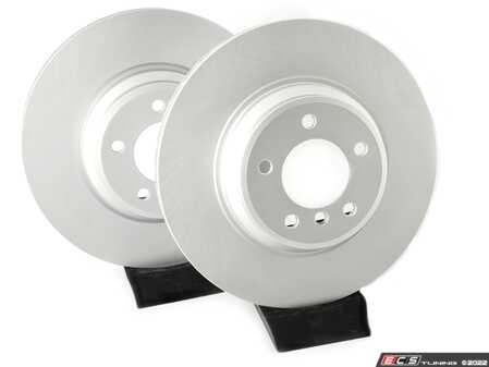 ES#4669129 - 34116855000-P - Front V5 Plain Brake Rotors - Set (348x30) - Precision manufactured and featuring a GeoSpec corrosion-resistant coating - ECS - BMW