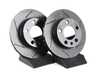 ES#4668399 - 2Q0615601H-S - Rear V5 Slotted Brake Rotors - Set (232x9) - Precision manufactured for consistent stopping power during high performance driving. Featuring a matte black zinc coating for corrosion protection. - ECS - Audi Volkswagen
