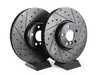 ES#4669116 - 34116860911-XS - Front V5 Drilled & Slotted Brake Rotors - Set (348x36) - Precision manufactured for consistent stopping power during high performance driving. Featuring a matte black zinc coating for corrosion protection. - ECS - BMW