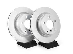 ES#4668971 - 34216855007-P - Rear V5 Plain Brake Rotors - Set (300x20) - Precision manufactured and featuring a GeoSpec corrosion-resistant coating - ECS - BMW